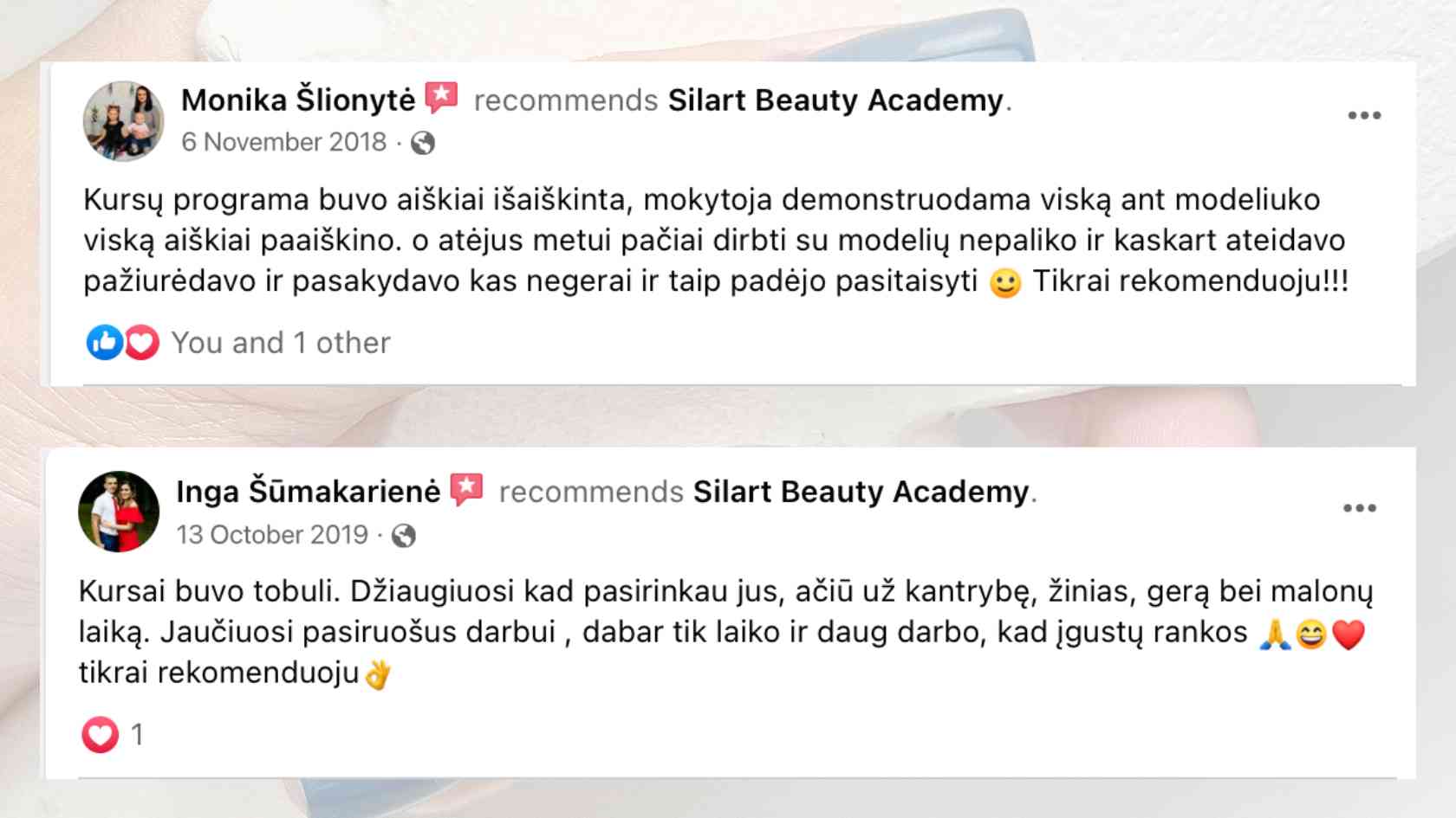 Mankiūro kursai online mokinių atsiliepimai