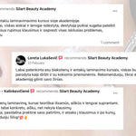 Mokinių atsiliepimai apie antakių ir blakstienų kursus online