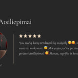 Mokiniės atsiliepimas po kursų