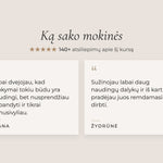 Mokinių atsiliepimai apie antakių kursus online: 140+ atsiliepimų
