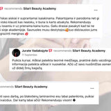 Mokinių atsiliepimai apie antakių ir blakstienų kursus online