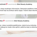 Depiliacijos kursai online, mokinių atsiliepimai