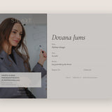 Silart Beauty Academy dovanų kuponas: kairėje mokytoja prie lentos su Silart logotipu, dešinėje užrašas Dovana Jums su laukeliais kam, nuo, kursas, kupono numeris ir galiojimas