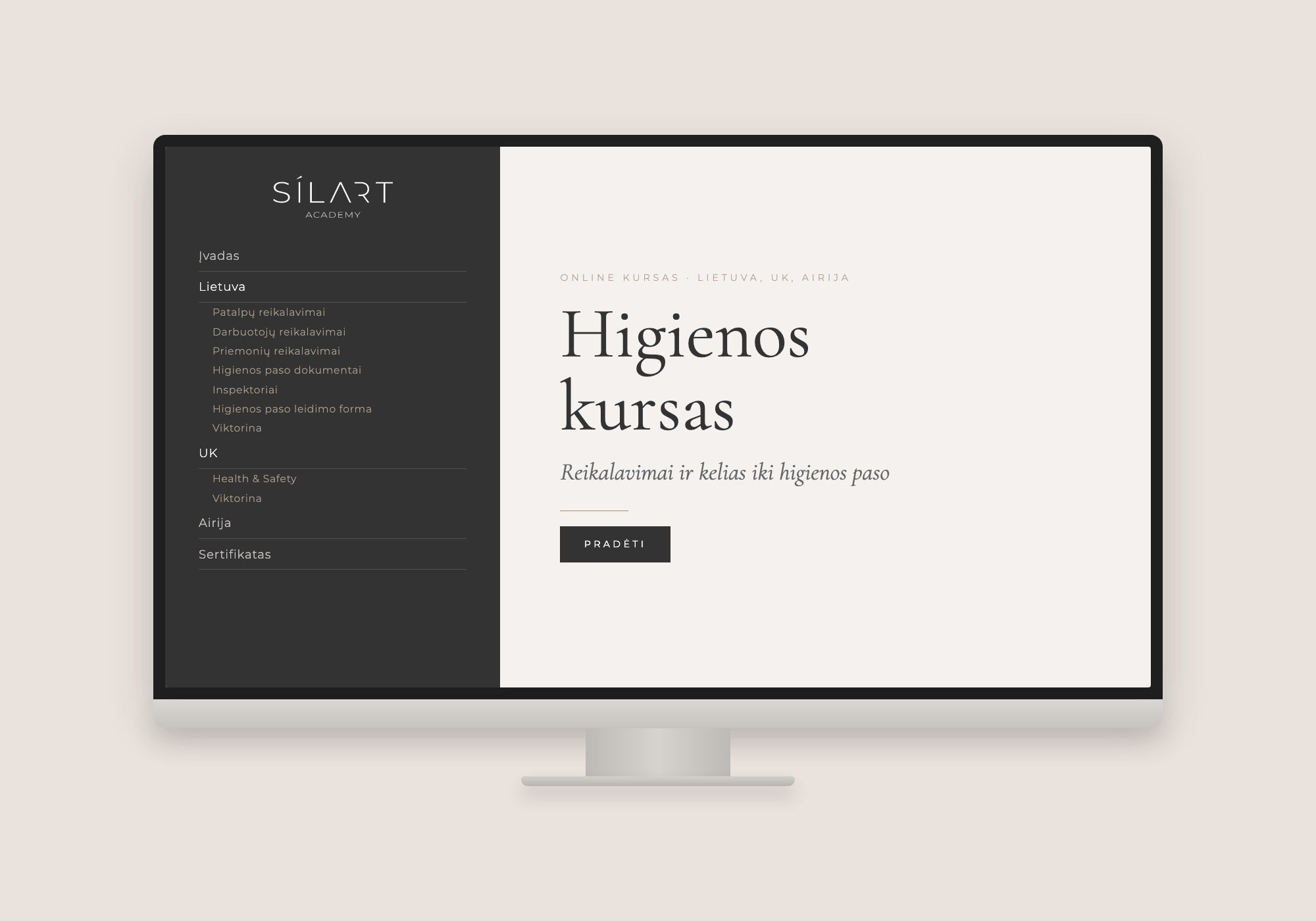 Silart higienos kursas online grožio meistrams: programa Įvadas, Lietuva, UK, Airija ir sertifikatas