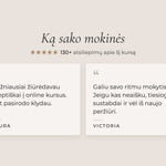 Mokinių atsiliepimai apie klasikinio blakstienų priauginimo online kursą: 130+ atsiliepimų