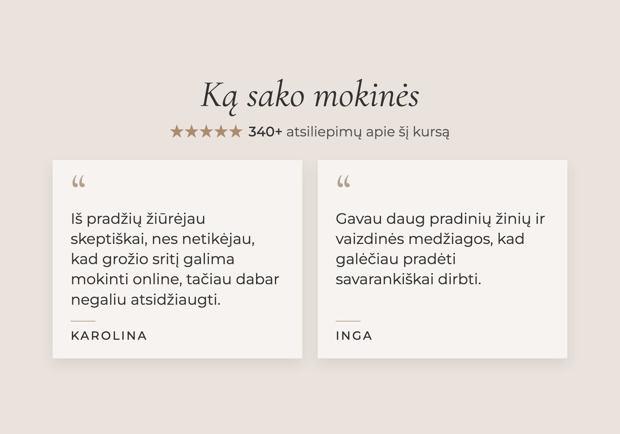 Mokinių atsiliepimai apie manikiūro kursus online: 340+ atsiliepimų