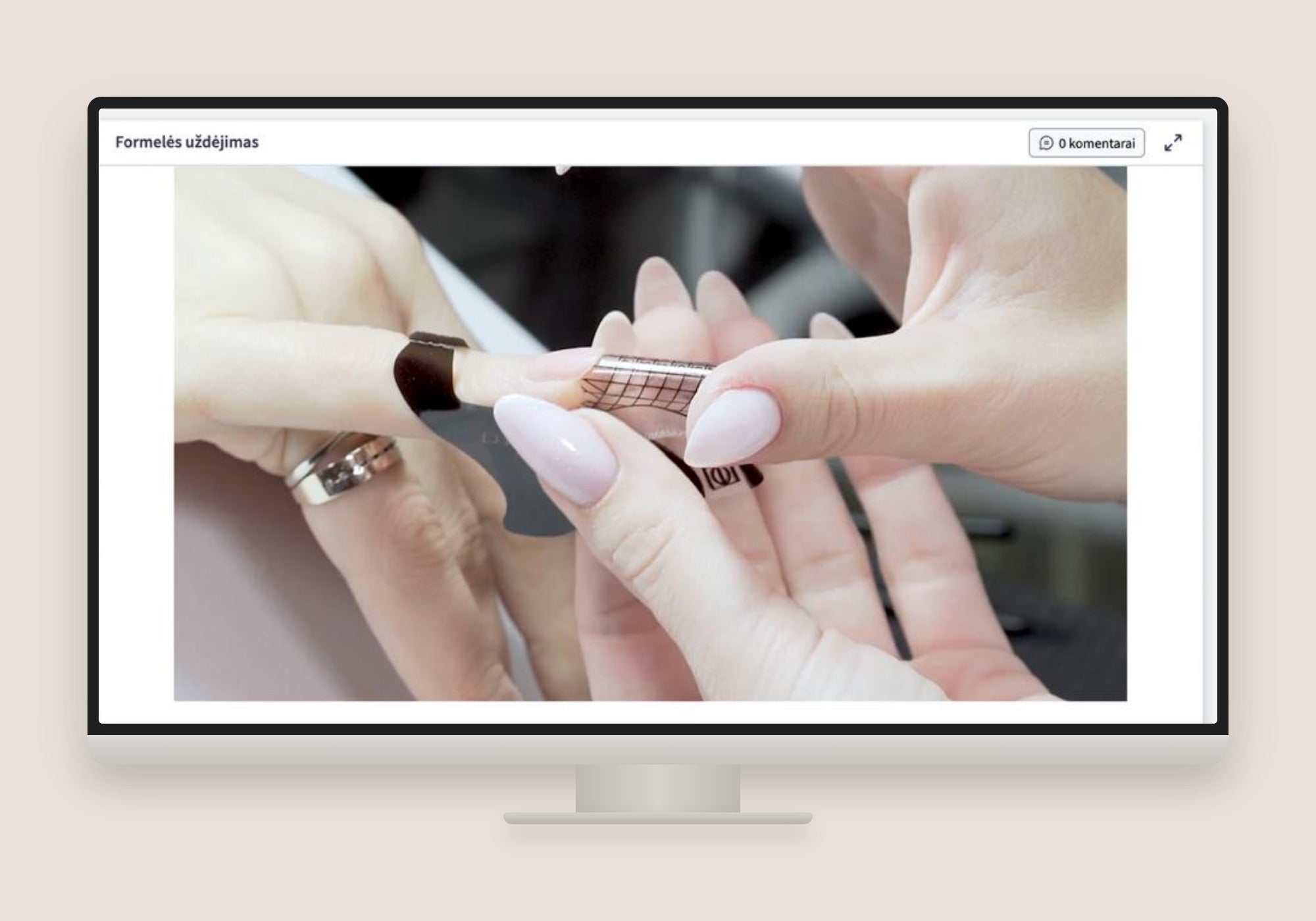 Nagų priauginimo kursai online: pamoka Formelės uždėjimas