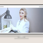 Mokytoja online pamokoje Gelinių nagų korekcija