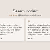 Mokinių atsiliepimai apie nagų priauginimo kursus online: 100+ atsiliepimų