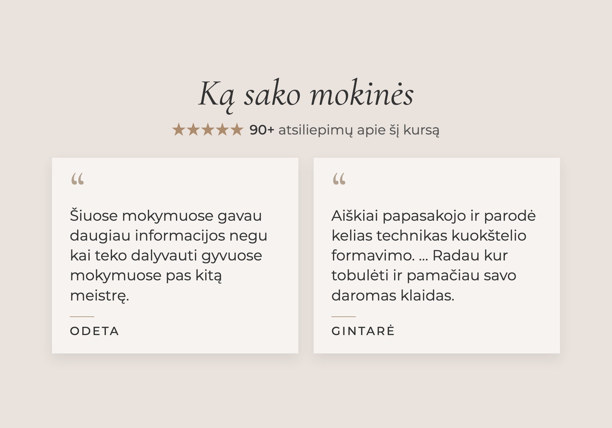 Mokinių atsiliepimai apie Volume blakstienų priauginimo kursus online: 90+ atsiliepimų