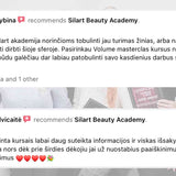 Volume blakstienų priauginimo kursų online mokinių atsiliepimai